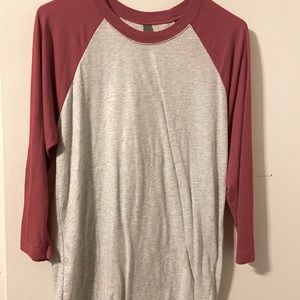 Red and grey long sleeve